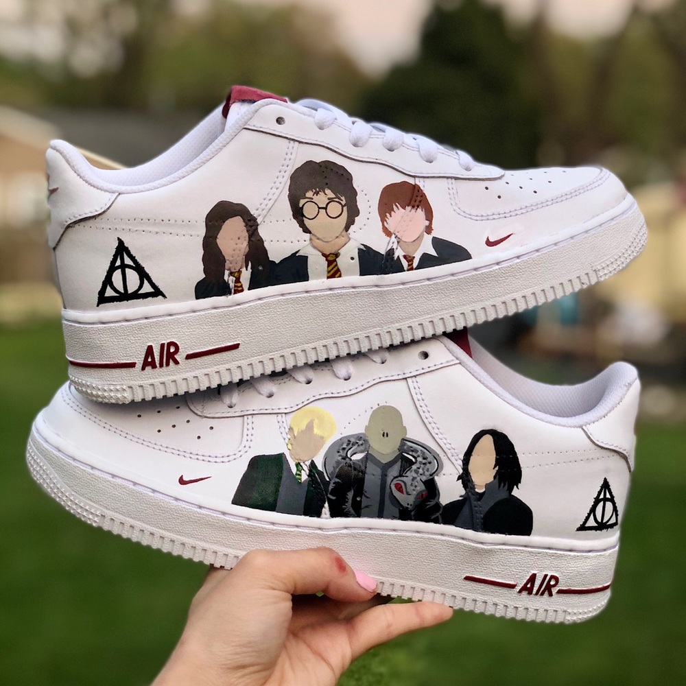 Custom Painted “Harry Potter” Nike Air Force 1s - Picture 4 of 7